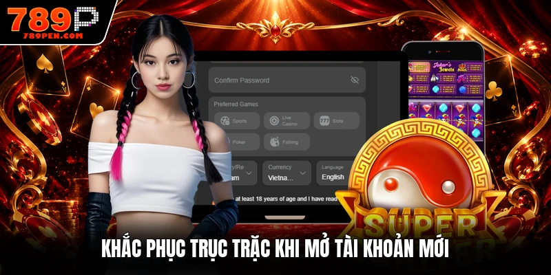 Khắc phục trục trặc khi mở tài khoản mới